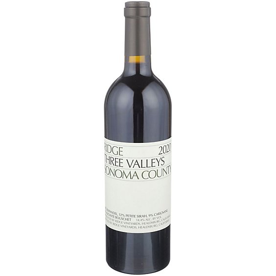 Ridge Sonoma Three Valleys Red