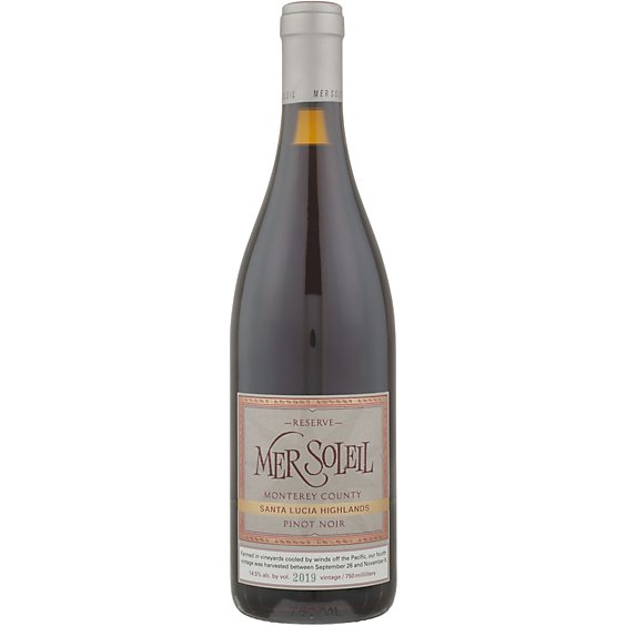 Mer Soleil Barrel Reserve Pinot Noir Sta Lucia Highlands 2019