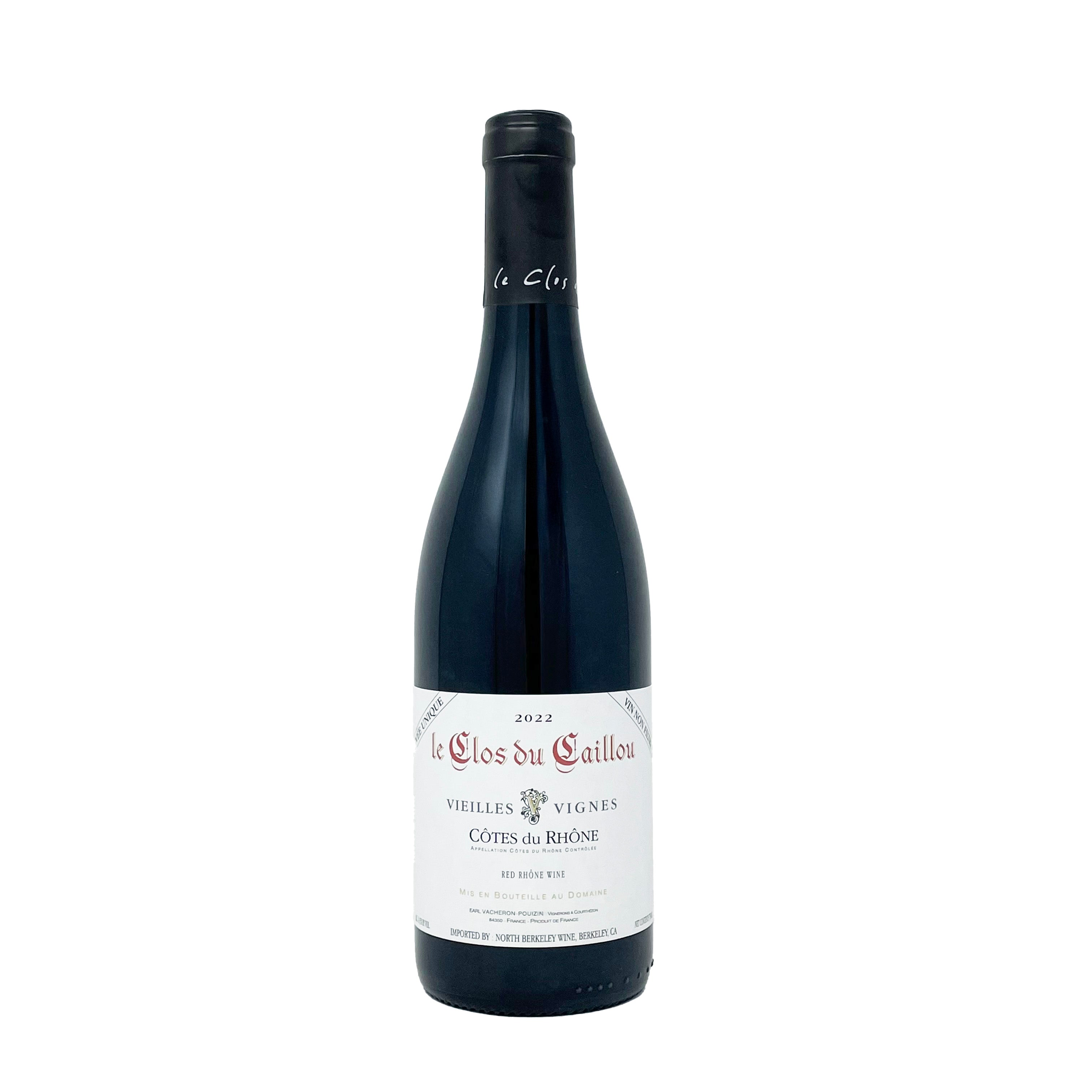 Le Clos du Caillou Cotes du Rhone Rouge Vieilles Vignes Cuvee Unique 2022
