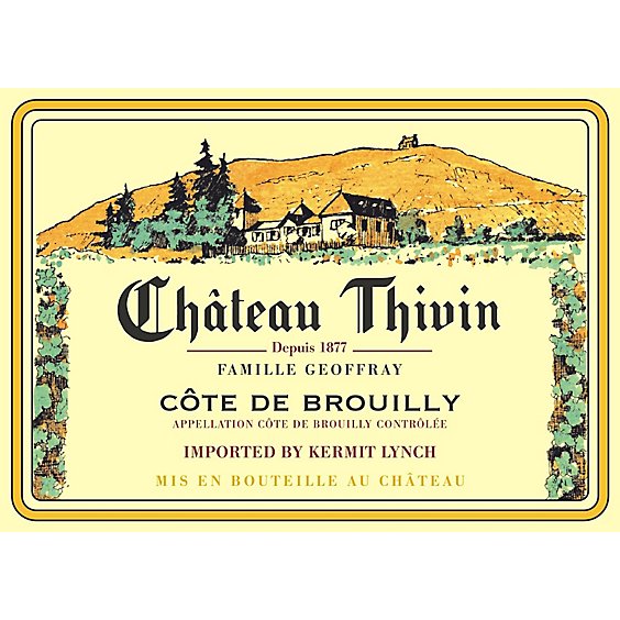 Chateau Thivin Cote De Brouilly Beaujolais