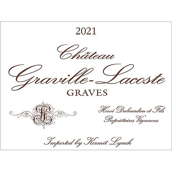 Chateau Graville Lacoste Graves Blanc 2021 Half Bottle - 375 Ml