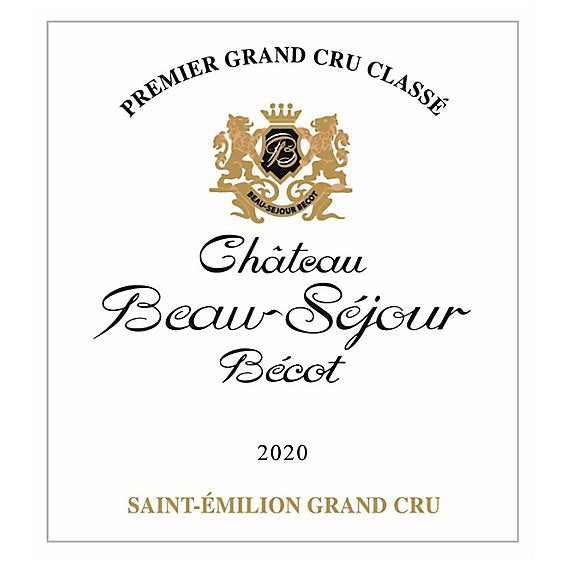 Chateau Beau-Sejour Becot Saint-Emilion 2020
