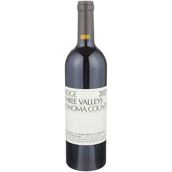 Ridge Sonoma Three Valleys Red 2020