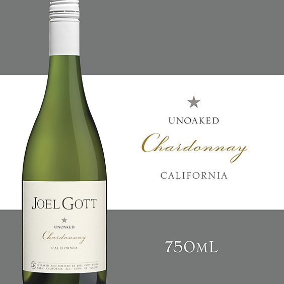 Joel Gott California Unoaked Chardonnay 2021