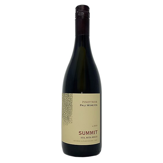 Pali Summit Sant Rita Hills Pinot Noir 2018