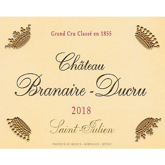 Chateau Branaire-Ducru Saint-Julien 2018