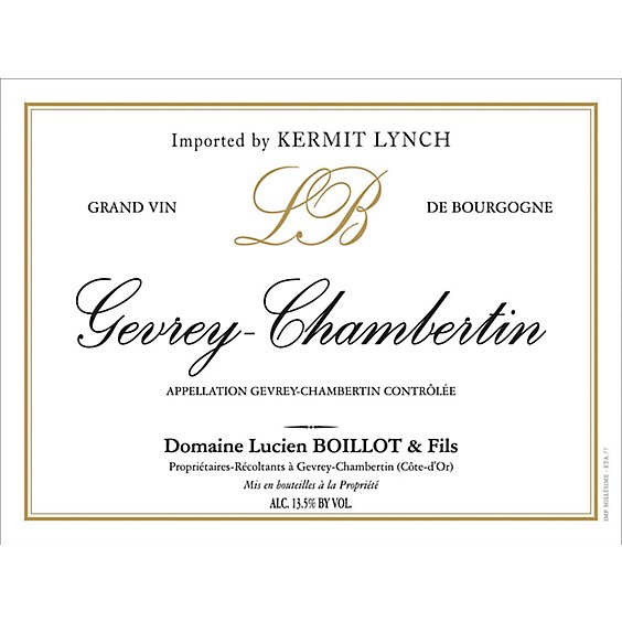 Domaine Lucien Boillot Gevrey-Chambertin 2018