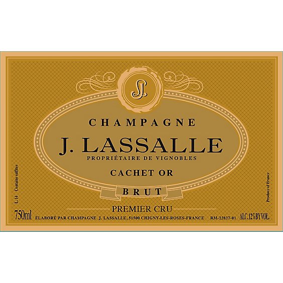 J Lassalle Brut 1er Cru Cachet Champagne NV