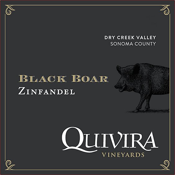 Quivira Vineyards Black Boar Zinfandel 2019