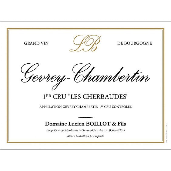 Domaine Lucien Boillot et Fils Gevrey-Chambertin Premier Cru Les Cherbaudes 2018