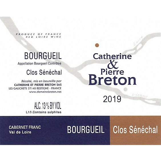 Catherine Pierre Breton Bourgueil Clos Senechal 2019