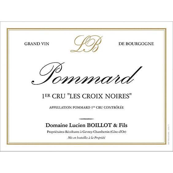 Domaine Lucien Boillot et Fils Pommard Premier Cru Les Croix Noires 2018