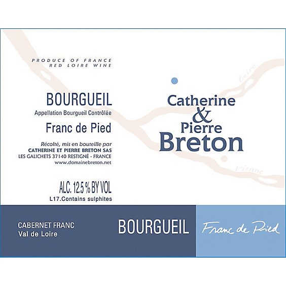 Catherine Pierre Breton Bourgueil Franc de Pied 2020