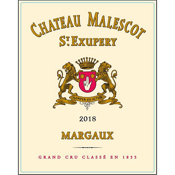 Chateau Malescot Saint Exupery Margaux 2018