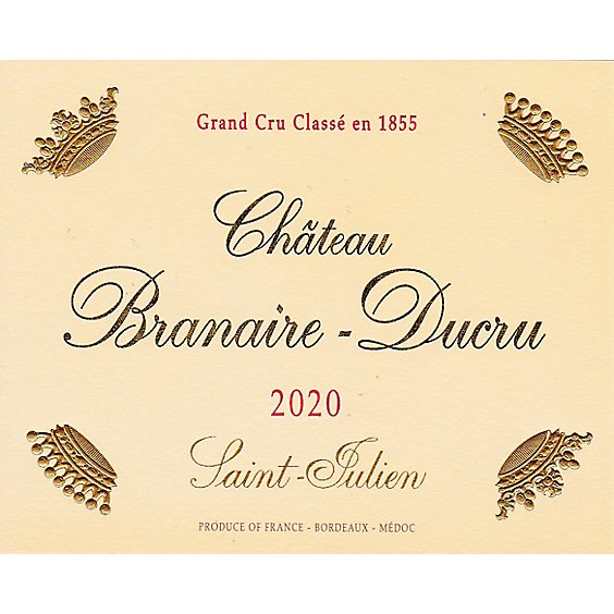 Chateau Branaire Ducru Saint-Julien 2020