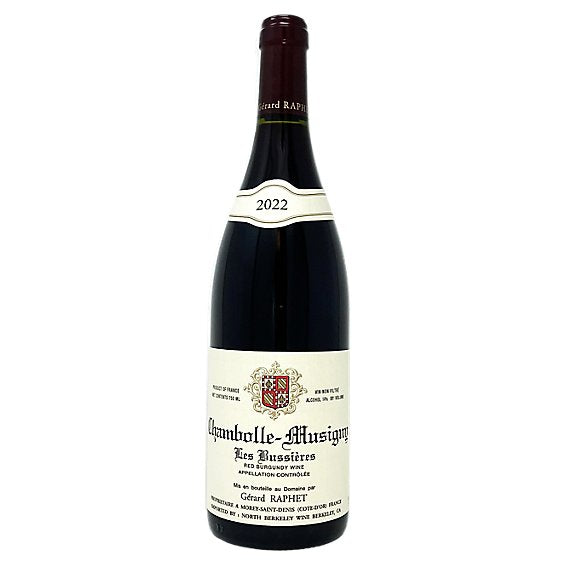 Domaine Gerard Raphet Chambolle-Musigny Les Bussieres 2022